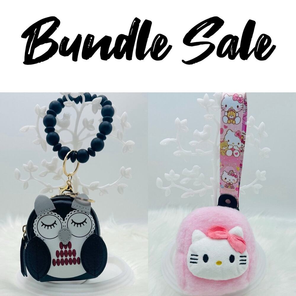 Hello Kitty and Cute Owl Bundle Coin Purse